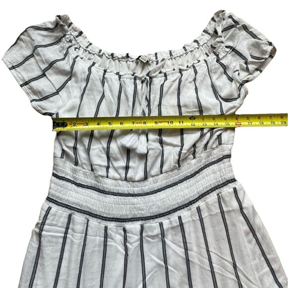 American Eagle Outfitters Striped Off The Shoulder Boho Dress Womens Size XL - Picture 10 of 11